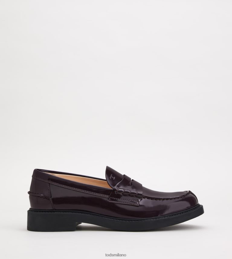 donneBorgogna Tod's mocassini in pelle P66X8B17