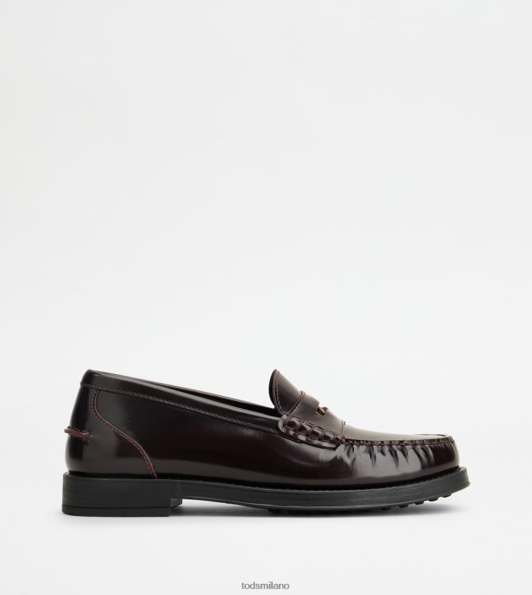 donneBorgogna Tod's mocassini in pelle P66X8B21
