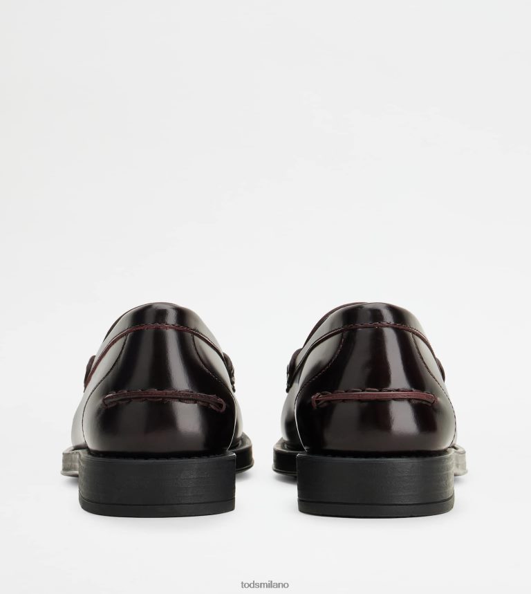 donneBorgogna Tod's mocassini in pelle P66X8B21