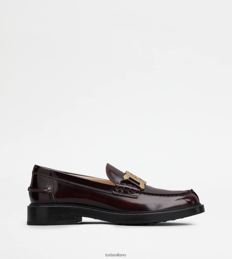 donneBorgogna Tod's mocassini in pelle P66X8B24