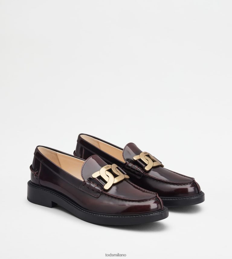 donneBorgogna Tod's mocassini in pelle P66X8B24