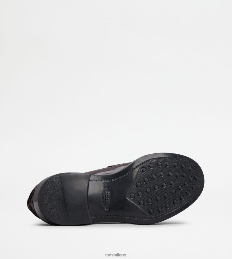 donneBorgogna Tod's mocassini in pelle P66X8B24