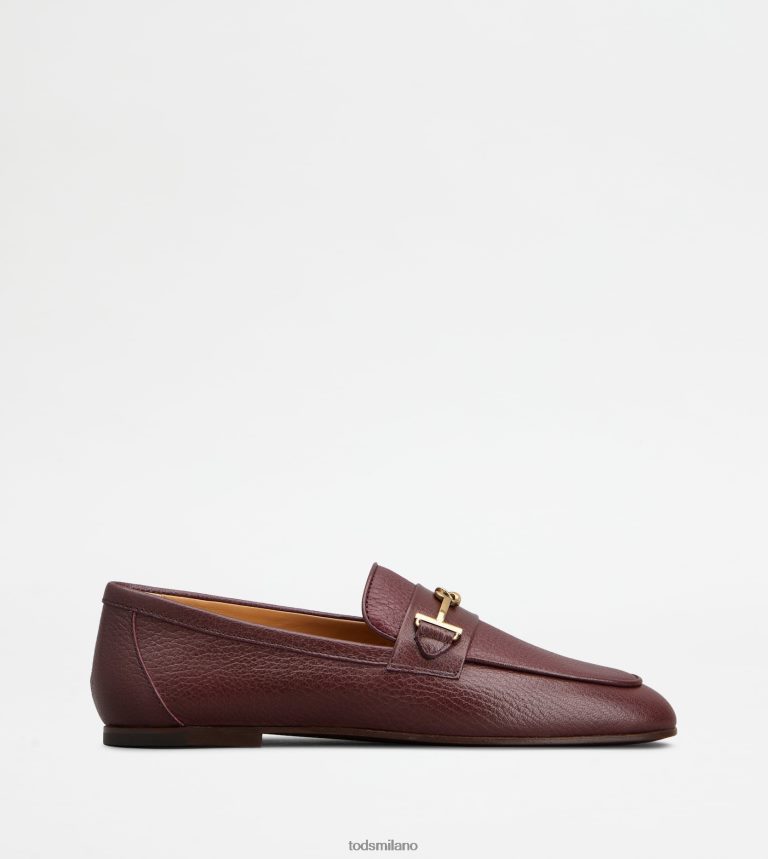 donneBorgogna Tod's mocassini in pelle P66X8B50