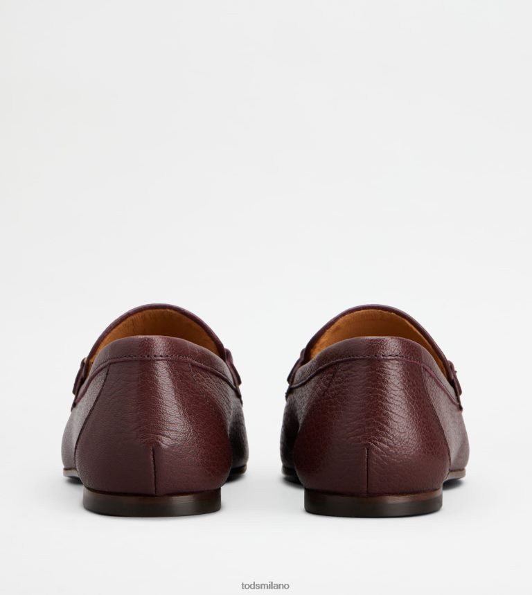 donneBorgogna Tod's mocassini in pelle P66X8B50