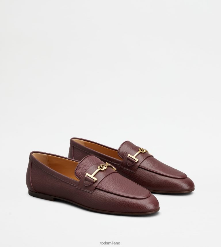 donneBorgogna Tod's mocassini in pelle P66X8B50
