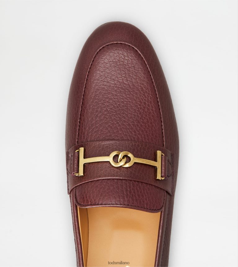 donneBorgogna Tod's mocassini in pelle P66X8B50