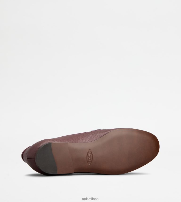 donneBorgogna Tod's mocassini in pelle P66X8B50