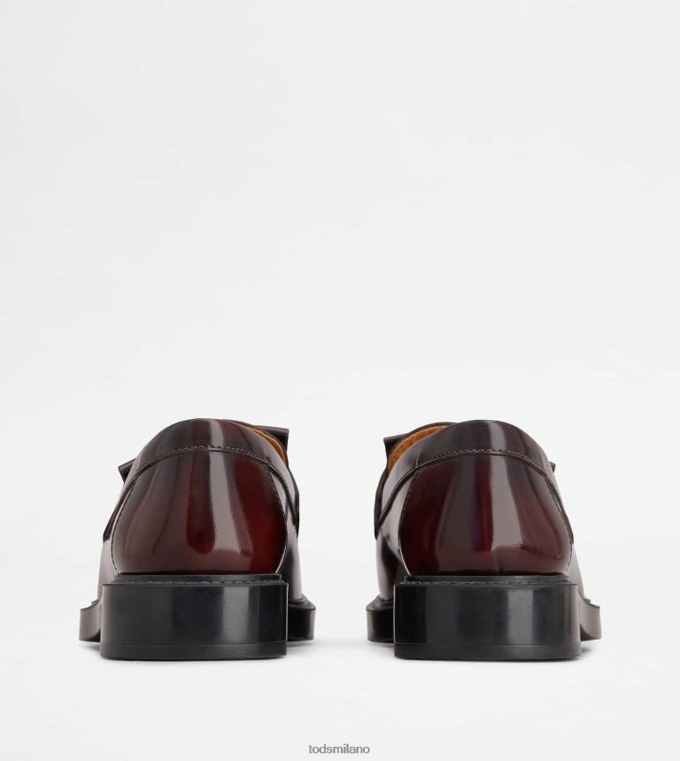 donneBorgogna Tod's t intramontabili mocassini in pelle P66X8B9