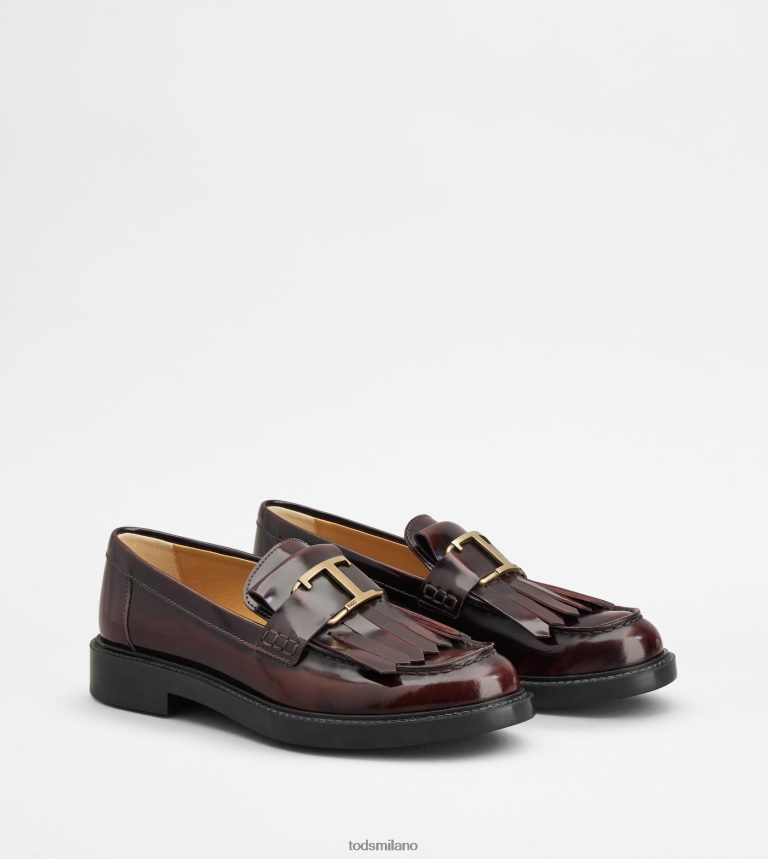donneBorgogna Tod's t intramontabili mocassini in pelle P66X8B9