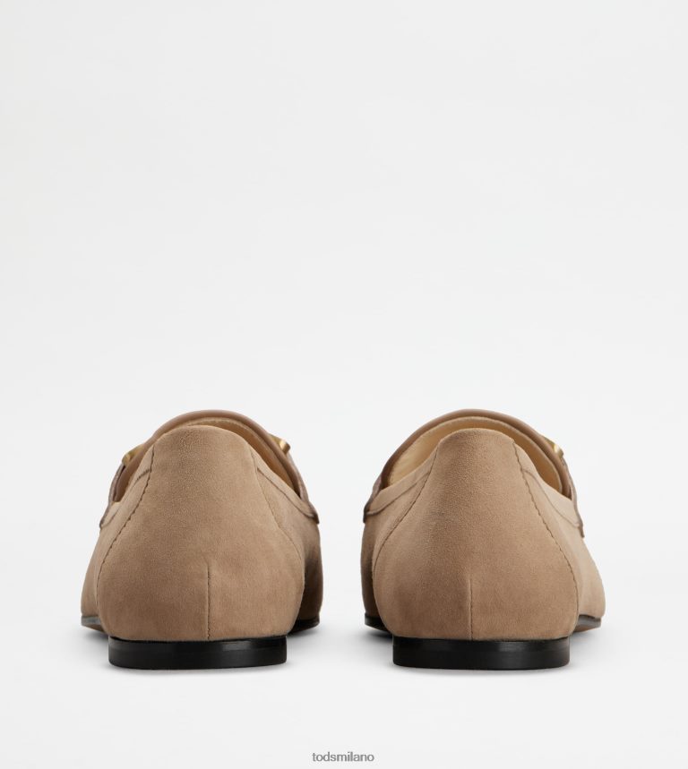 donnebeige Tod's mocassini Kate in pelle scamosciata P66X8B53
