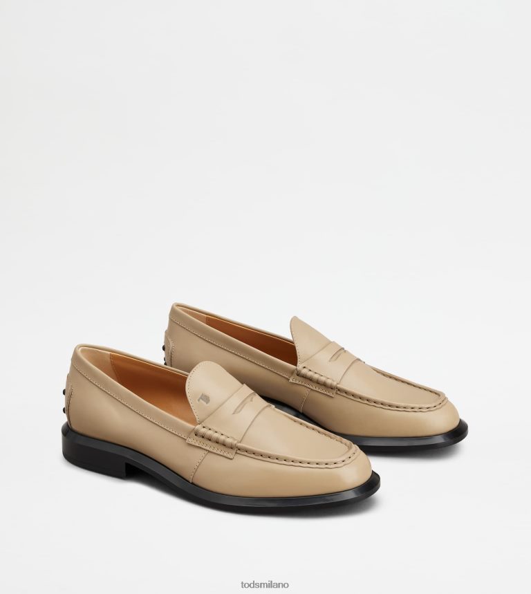 donnebeige Tod's mocassini in pelle P66X8B37