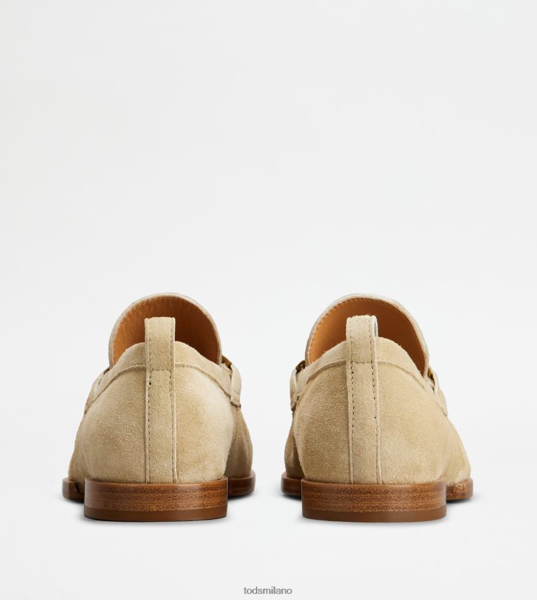 donnebeige Tod's mocassini in pelle scamosciata P66X8B31