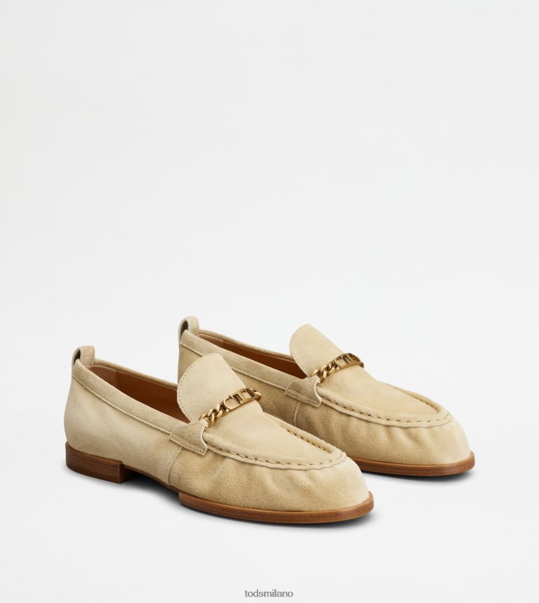 donnebeige Tod's mocassini in pelle scamosciata P66X8B31