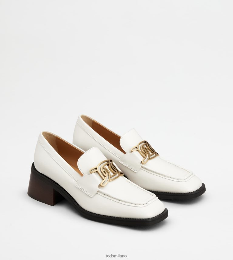 donnebianco Tod's mocassini Kate in pelle con tacco P66X8B2