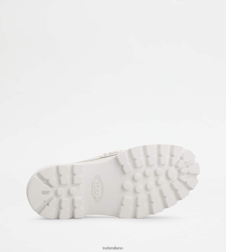 donnebianco Tod's mocassini con frange in pelle P66X8B6
