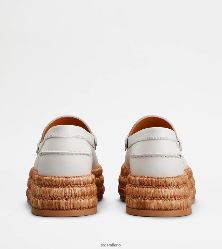 donnebianco Tod's mocassini con plateau in pelle P66X8B62