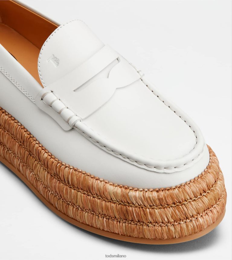 donnebianco Tod's mocassini con plateau in pelle P66X8B62
