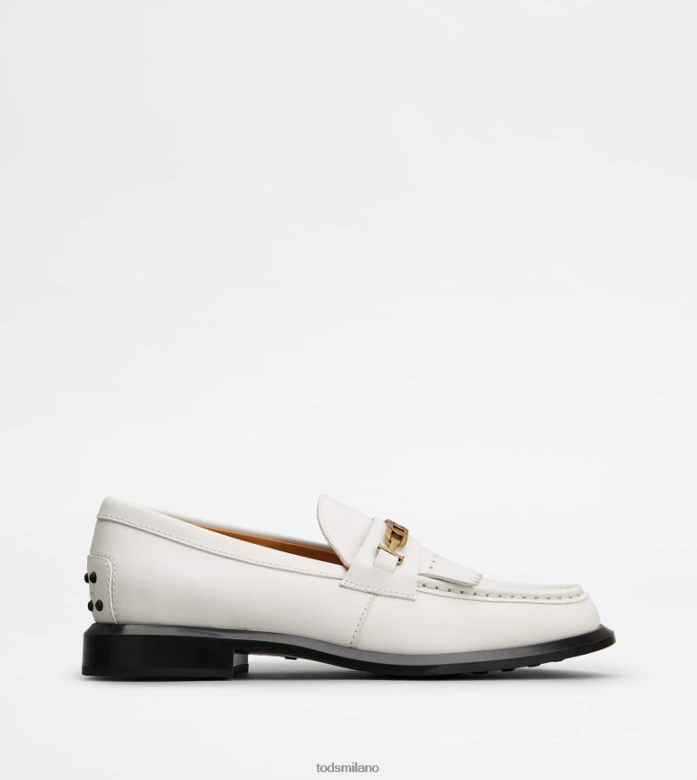 donnebianco Tod's mocassini in pelle con frange P66X8B40