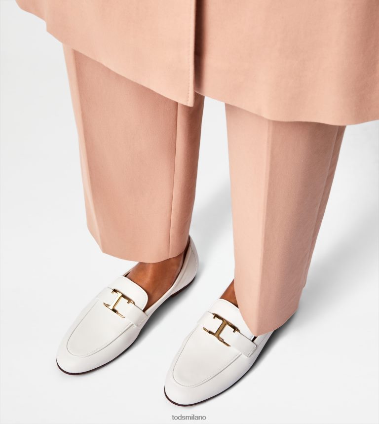 donnebianco Tod's t intramontabili mocassini in pelle P66X8B59
