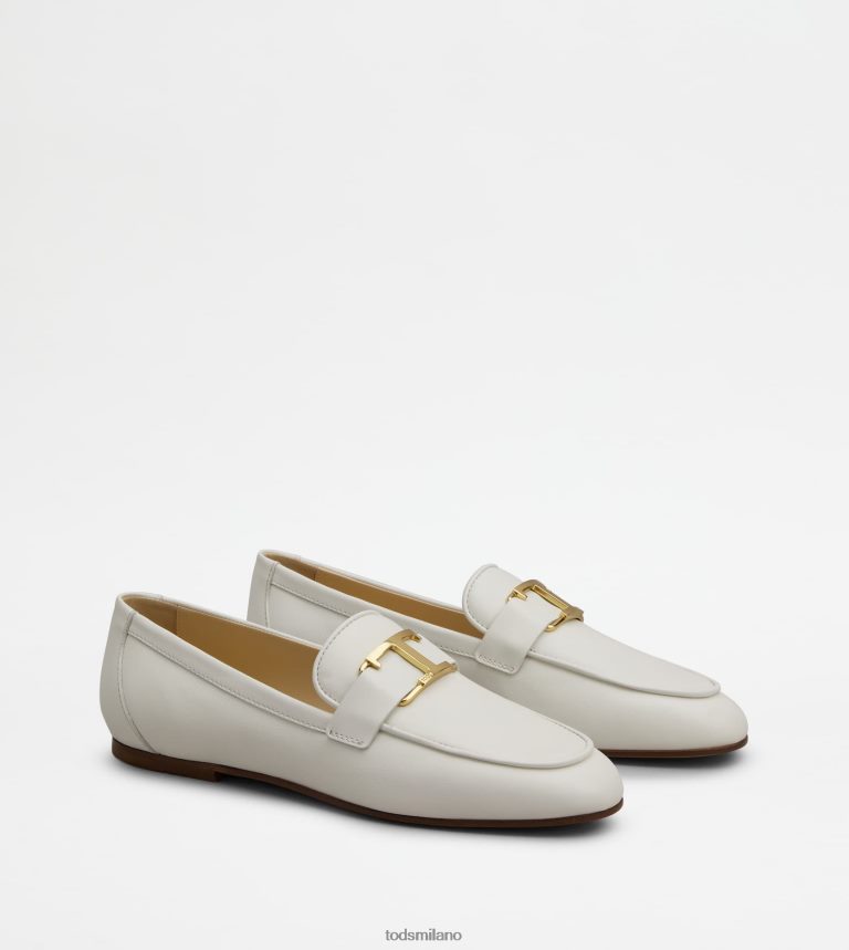 donnebianco Tod's t intramontabili mocassini in pelle P66X8B59