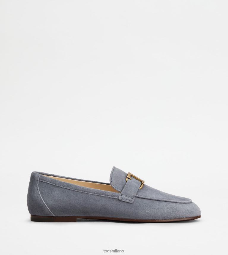 donnegrigio Tod's t intramontabili mocassini in pelle scamosciata P66X8B61