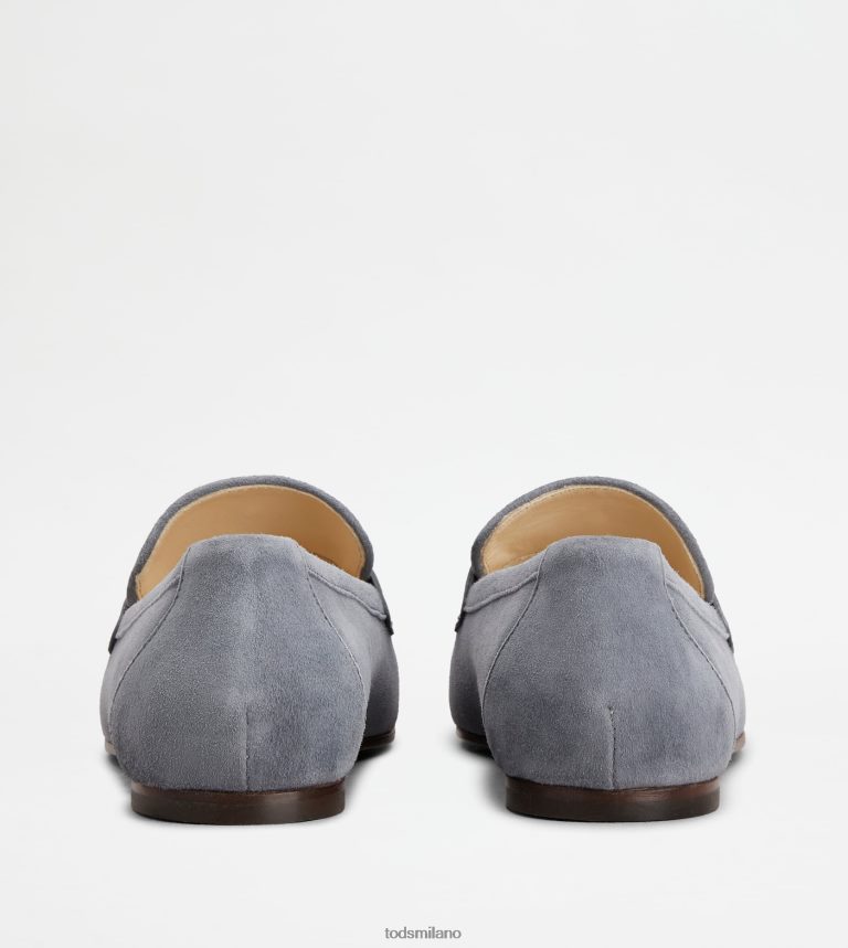 donnegrigio Tod's t intramontabili mocassini in pelle scamosciata P66X8B61