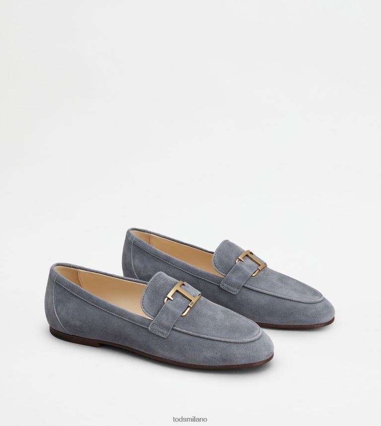 donnegrigio Tod's t intramontabili mocassini in pelle scamosciata P66X8B61
