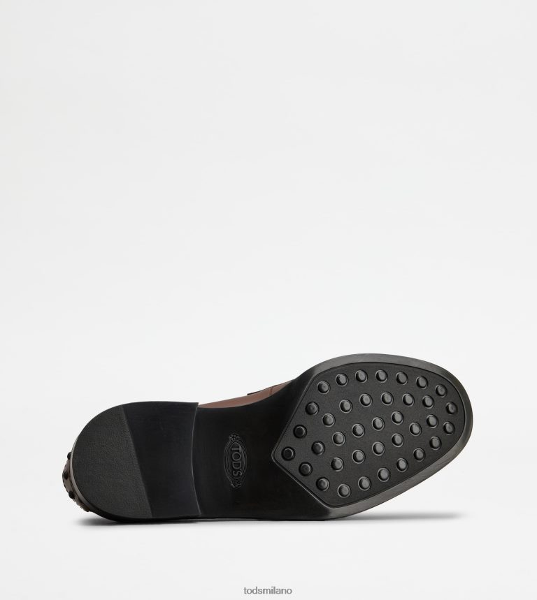 donnemarrone Tod's mocassini in pelle con frange P66X8B39