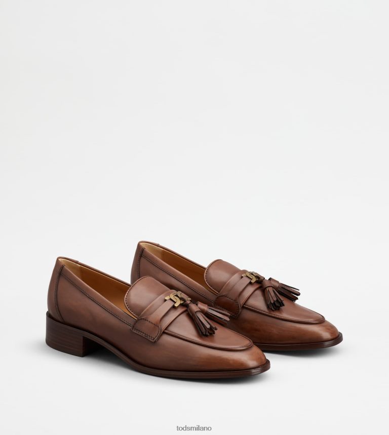donnemarrone Tod's mocassino in pelle con nappine P66X8B13