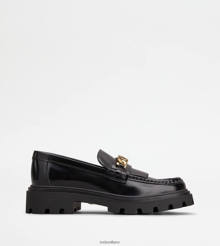 donnenero Tod's mocassini con frange in pelle P66X8B7