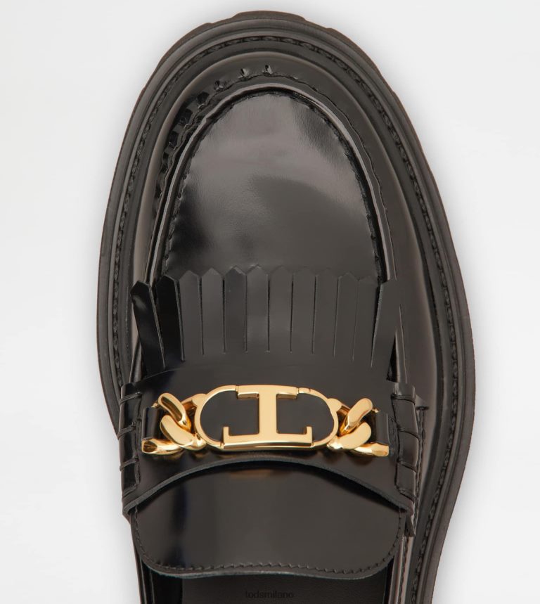 donnenero Tod's mocassini con frange in pelle P66X8B7