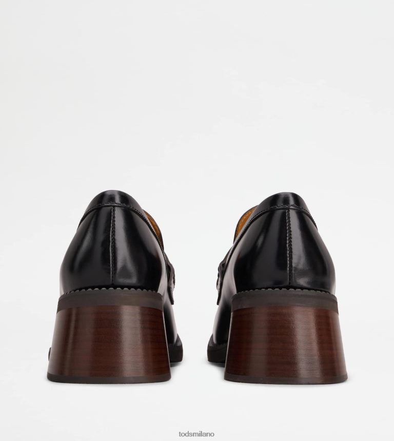 donnenero Tod's mocassini con tacco in pelle P66X8B10