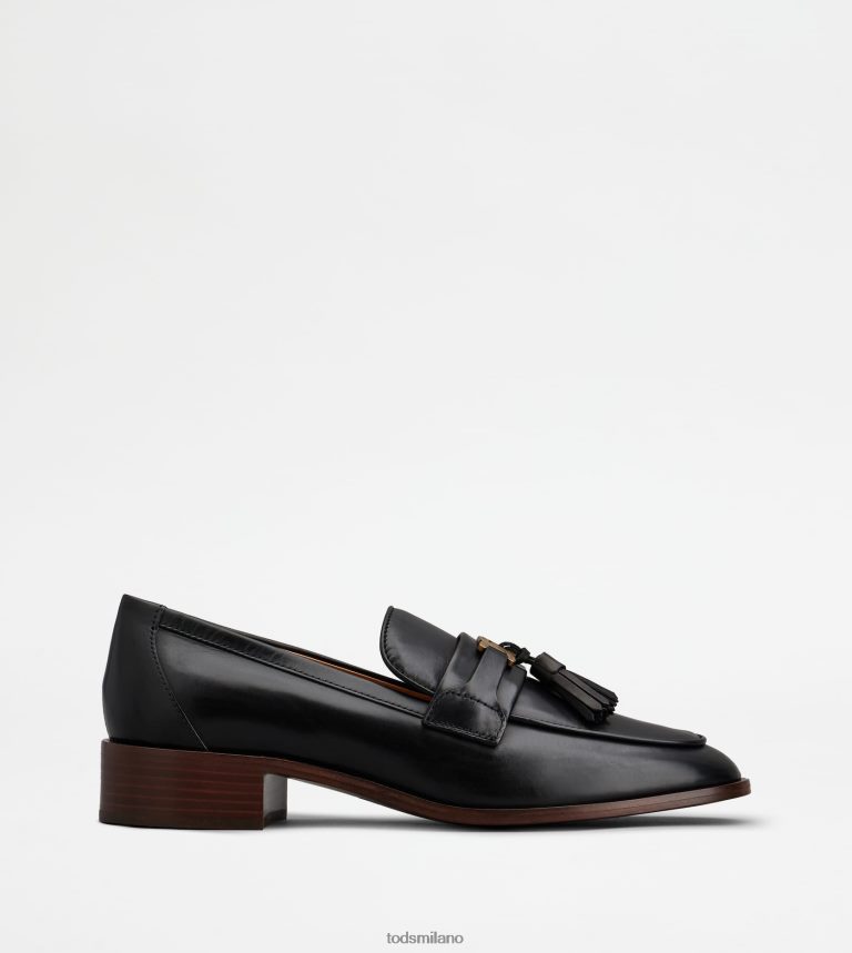 donnenero Tod's mocassino in pelle con nappine P66X8B14