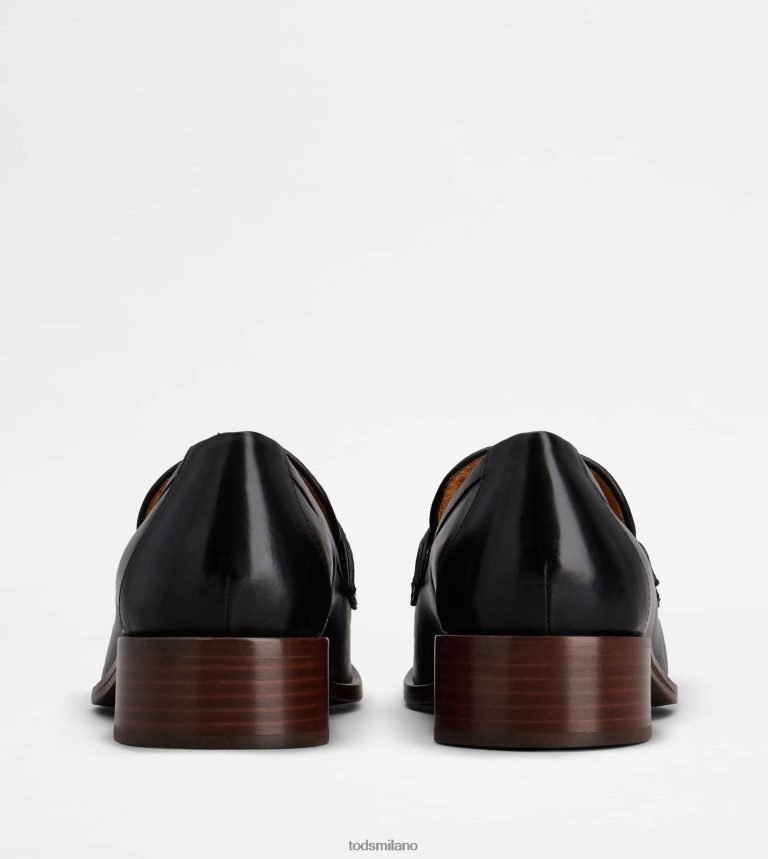 donnenero Tod's mocassino in pelle con nappine P66X8B14