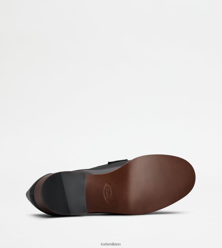 donnenero Tod's mocassino in pelle con nappine P66X8B14