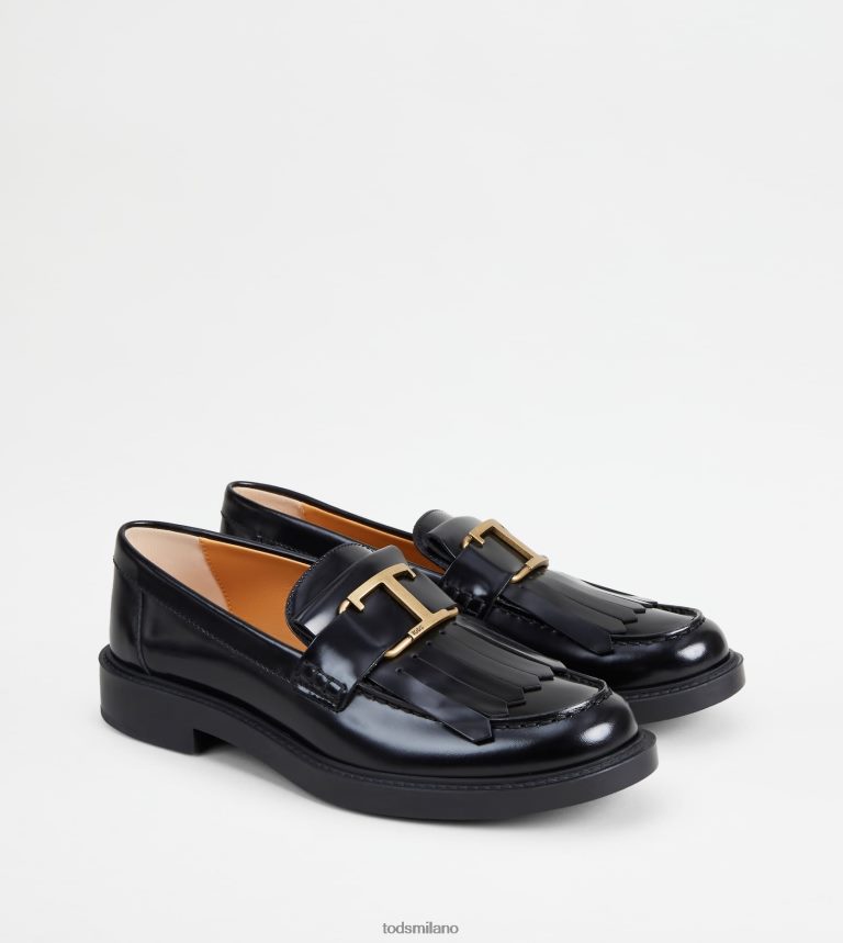 donnenero Tod's t intramontabili mocassini in pelle P66X8B22