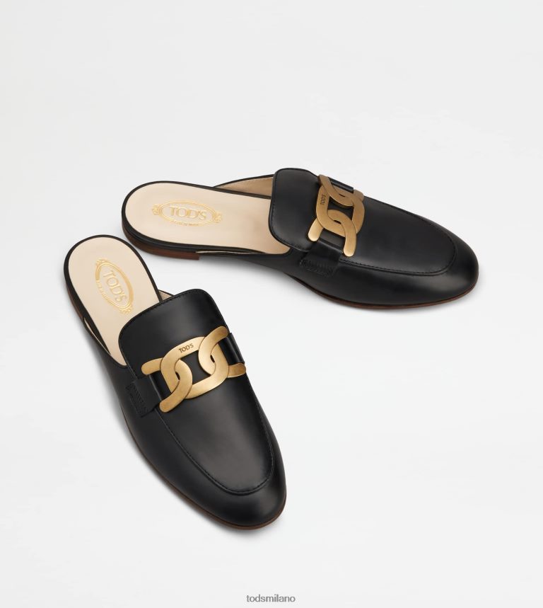 donnenero Tod's sabot in pelle P66X8B232