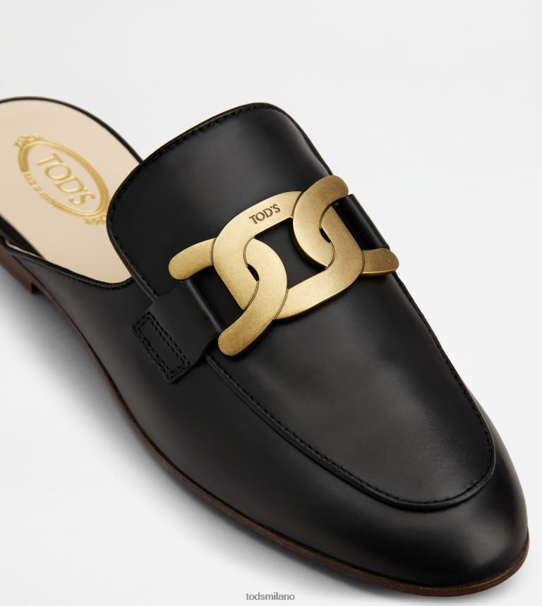 donnenero Tod's sabot in pelle P66X8B232
