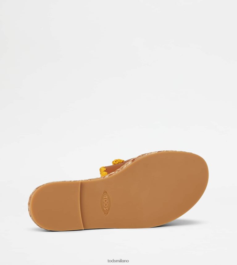 donnemarrone Tod's sandali Kate in pelle P66X8B195
