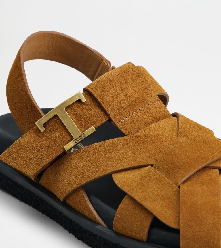 donnemarrone Tod's t sandali intramontabili in pelle scamosciata P66X8B210