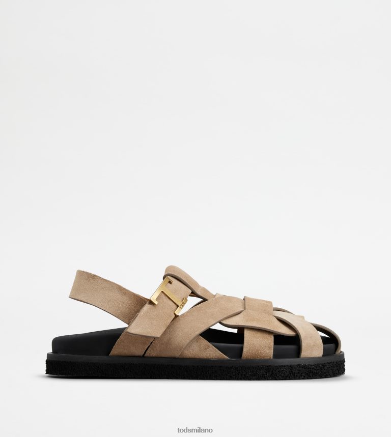 donnemarrone Tod's t sandali intramontabili in pelle scamosciata P66X8B211