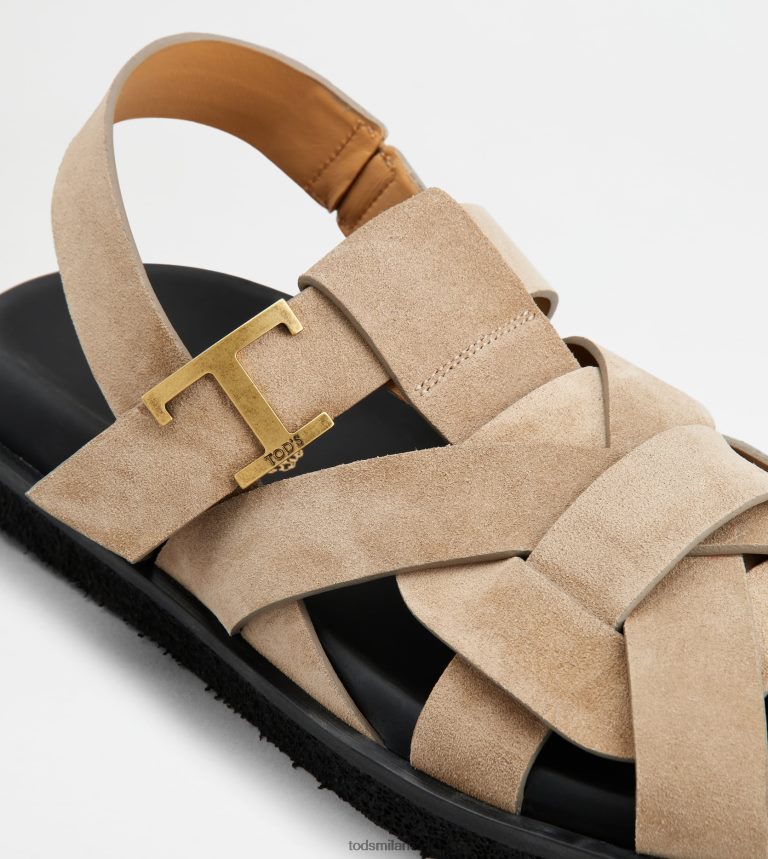 donnemarrone Tod's t sandali intramontabili in pelle scamosciata P66X8B211