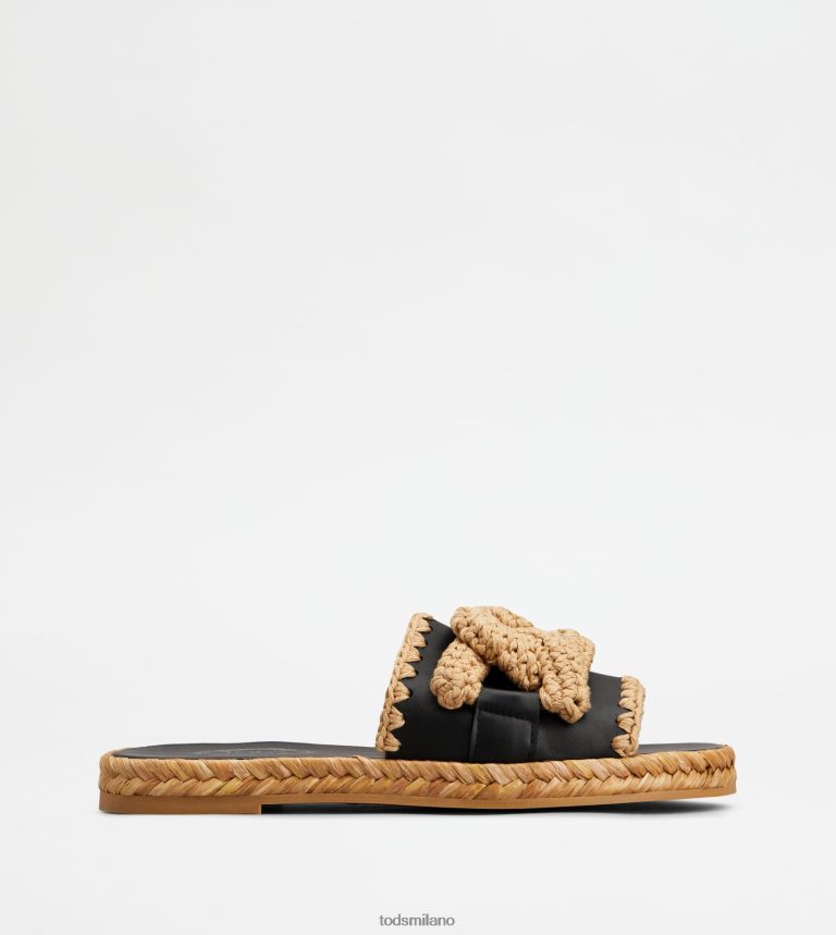 donnenero Tod's sandali Kate in pelle P66X8B197