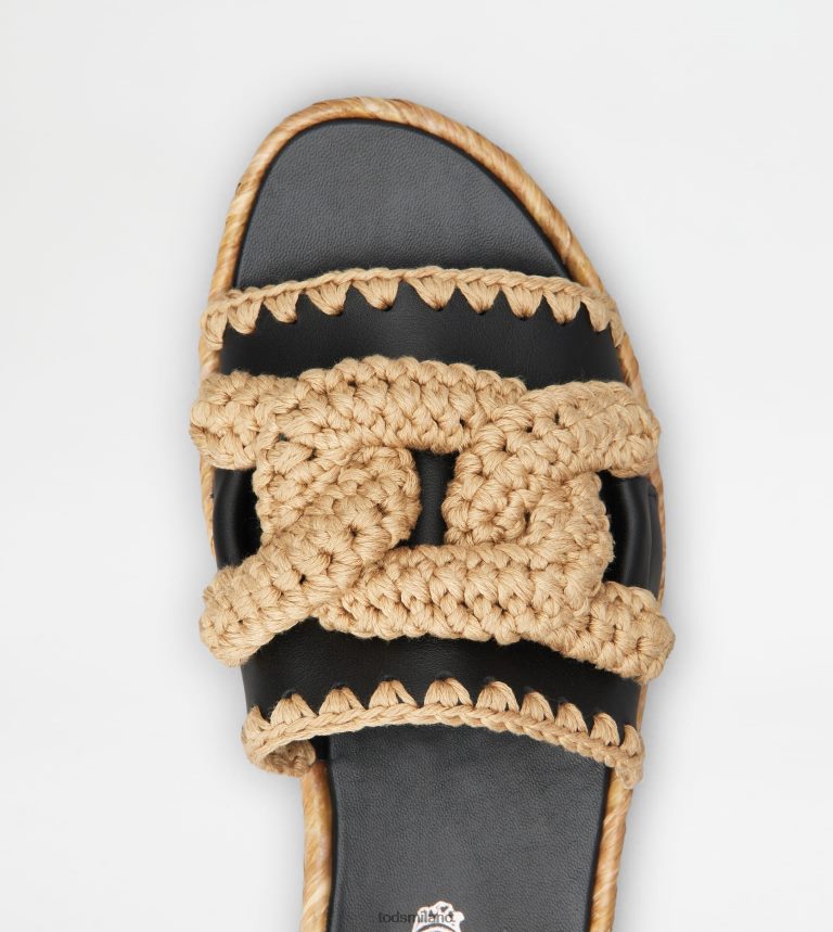 donnenero Tod's sandali Kate in pelle P66X8B197