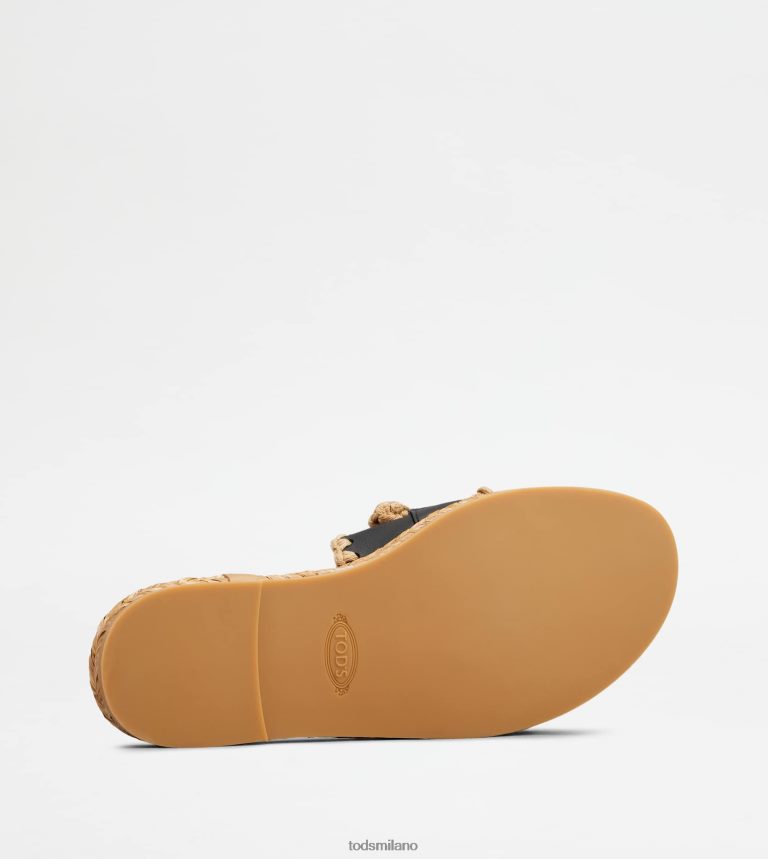 donnenero Tod's sandali Kate in pelle P66X8B197