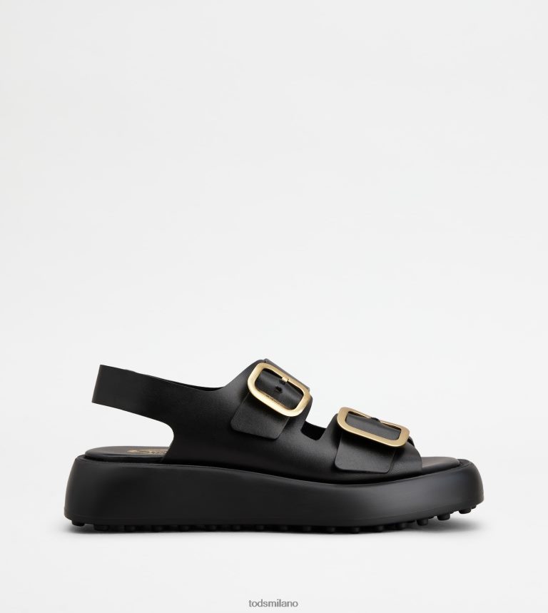 donnenero Tod's sandali in pelle P66X8B207