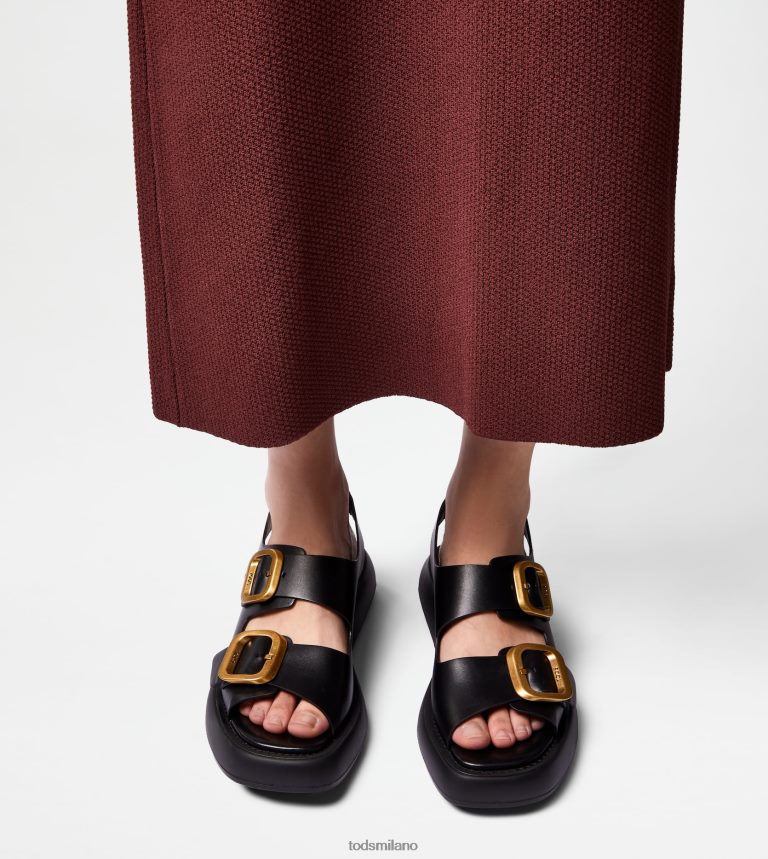 donnenero Tod's sandali in pelle P66X8B207