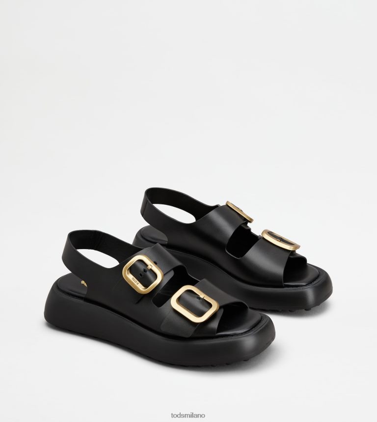 donnenero Tod's sandali in pelle P66X8B207