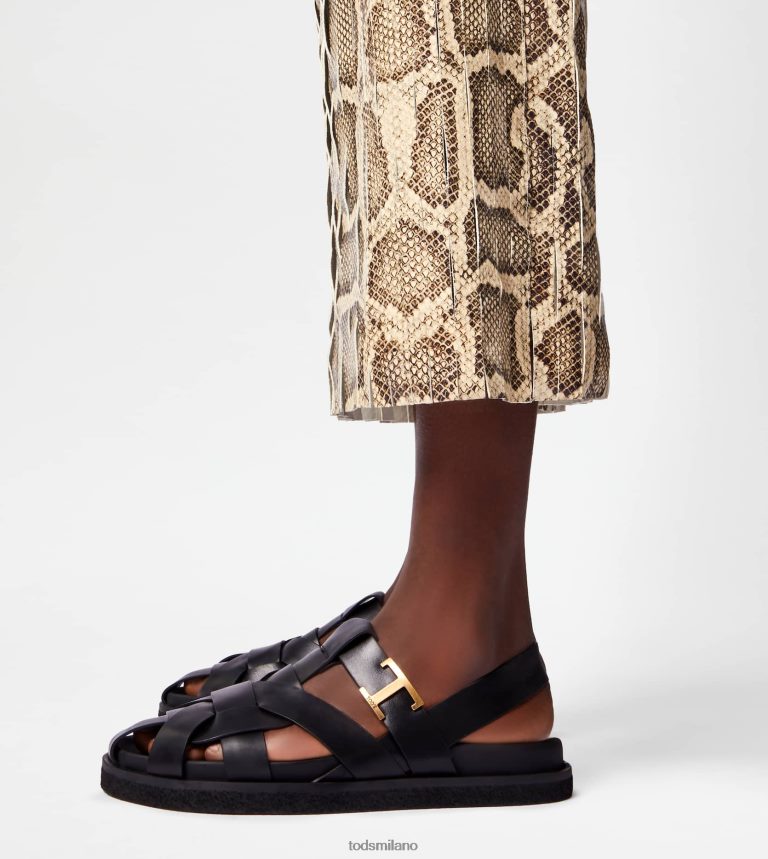 donnenero Tod's t sandali intramontabili in pelle P66X8B209
