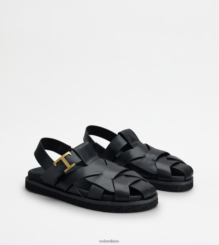 donnenero Tod's t sandali intramontabili in pelle P66X8B209
